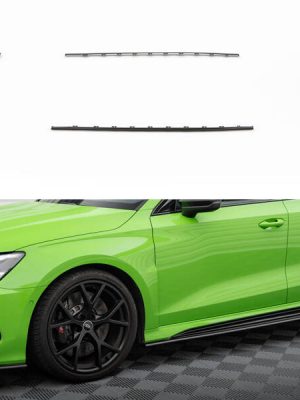 Audi RS3 Sedan 8Y - Carbon Splitters | CF-AU-RS3-8Y-SET | Produto Maxton Design distribuído por Unicartuning.