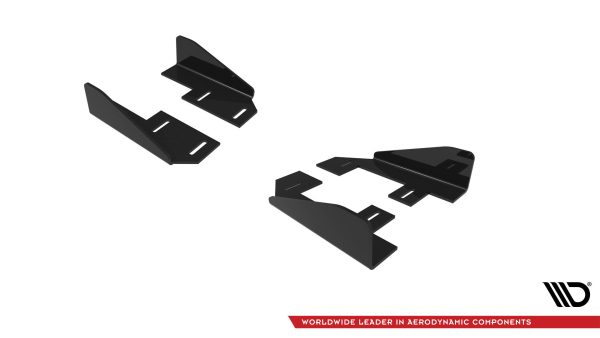 Audi A3 S-Line Sedan / S3 Sedan 8Y (facelift) - Splitters laterais | AUS38YFCNC-SF1G | Produto Maxton Design distribuído por Unicartuning.