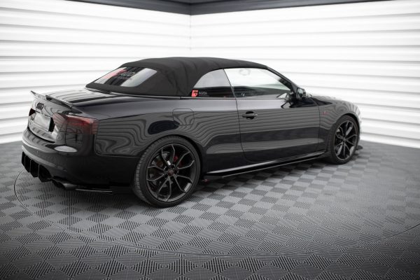 Audi A5 / A5 S-Line / S5 Coupé / Cabrio 8T / 8T (facelift) - Splitters laterais | AUS51CNC-SF1G | Produto Maxton Design distribuído por Unicartuning.