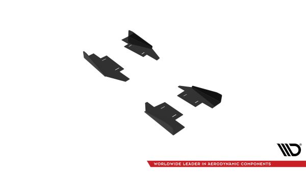 Audi A5 / A5 S-Line / S5 Coupé / Cabrio 8T / 8T (facelift) - Splitters laterais | AUS51CNC-SF1G | Produto Maxton Design distribuído por Unicartuning.