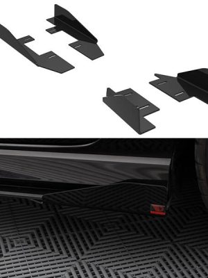 Audi RS3 Sedan 8V (facelift) - Splitters laterais | AURS38VFSCNC-SF1G | Produto Maxton Design distribuído por Unicartuning.