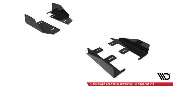Audi RS3 Sedan 8Y - Splitters laterais | AURS38YSCNC-SF1G | Produto Maxton Design distribuído por Unicartuning.