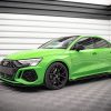 Audi RS3 Sedan 8Y - Splitters laterais | AURS38YSCNC-SF1G | Produto Maxton Design distribuído por Unicartuning.