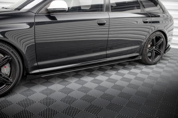 Audi RS6 Avant C6 - Splitters laterais | AURS6C6CNC-SF1G | Produto Maxton Design distribuído por Unicartuning.