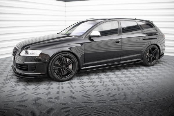 Audi RS6 Avant C6 - Splitters laterais | AURS6C6CNC-SF1G | Produto Maxton Design distribuído por Unicartuning.