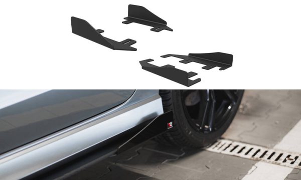 Audi S3 / A3 S-Line Sedan 8V - Splitters laterais | AUS33SCNC-SF1G | Produto Maxton Design distribuído por Unicartuning.