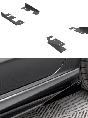 Audi S3 / A3 S-Line Sportback 8V (facelift) - Splitters laterais | AUS33FSBCNC-SF1G | Produto Maxton Design distribuído por Unicartuning.