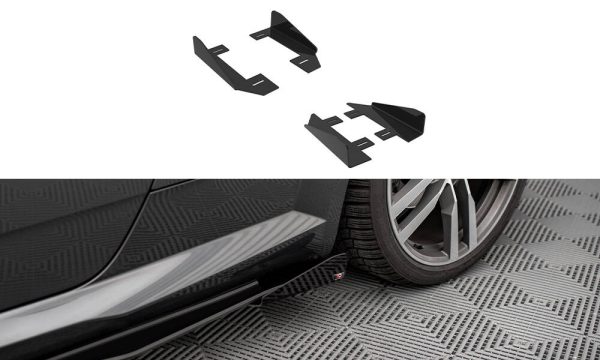 Audi TT S / S-Line 8s - Splitters laterais | AUTT3SLINECNC-SF1G | Produto Maxton Design distribuído por Unicartuning.