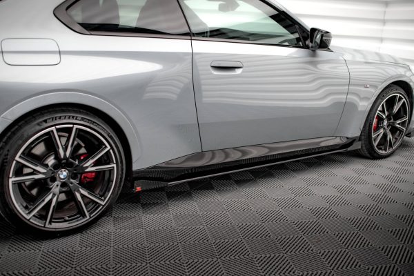 BMW 2 Coupé Pack M / M240i G42 - Splitters laterais | BM242MPACKCNC-SF1G | Produto Maxton Design distribuído por Unicartuning.