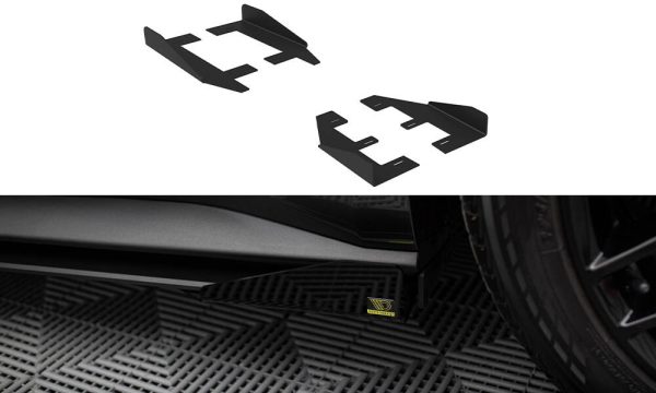 Ford Mustang GT Mk6 - Splitters laterais | FOMU6GTCNC-SF1G | Produto Maxton Design distribuído por Unicartuning.