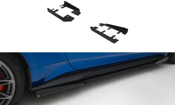 Ford Mustang GT Mk7 - Splitters laterais | FOMU7GTCNC-SF1G | Produto Maxton Design distribuído por Unicartuning.