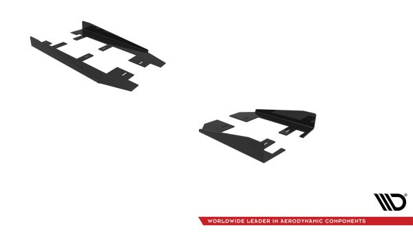 Ford Mustang GT Mk7 - Splitters laterais | FOMU7GTCNC-SF1G | Produto Maxton Design distribuído por Unicartuning.