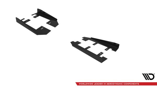 Ford Mustang GT Mk7 - Splitters laterais | FOMU7GTCNC-SF1G | Produto Maxton Design distribuído por Unicartuning.