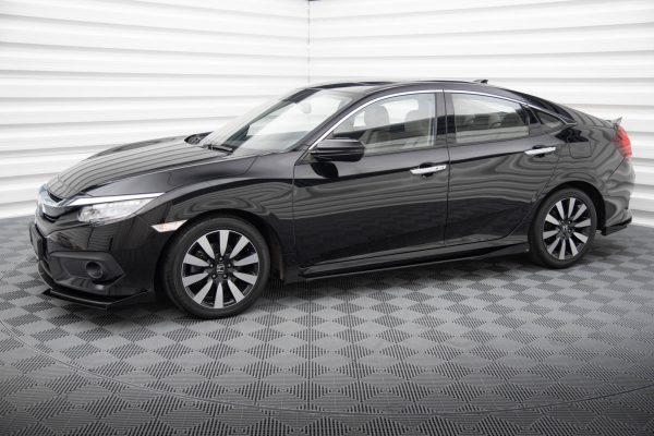 Honda Civic Sedan Mk10 - Splitters laterais | HOCI10CNC-SF1G | Produto Maxton Design distribuído por Unicartuning.