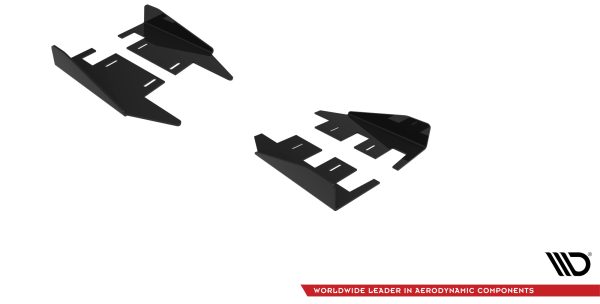 Mercedes-AMG C43 Coupé / Cabrio / Sedan / Estate C205 / A205 / W205 / S205 (facelift) - Splitters laterais | MEC205F43CCNC-SF1G | Produto Maxton Design distribuído por Unicartuning.