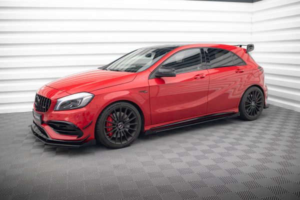 Mercedes-Benz A45 Aero W176 (facelift) - Splitters laterais | MEA176FAEROCNC-SF1G | Produto Maxton Design distribuído por Unicartuning.