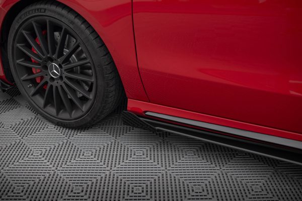 Mercedes-Benz A45 Aero W176 (facelift) - Splitters laterais | MEA176FAEROCNC-SF1G | Produto Maxton Design distribuído por Unicartuning.