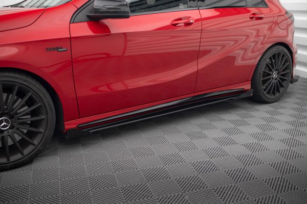 Mercedes-Benz A45 Aero W176 (facelift) - Splitters laterais | MEA176FAEROCNC-SF1G | Produto Maxton Design distribuído por Unicartuning.