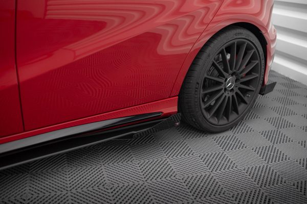 Mercedes-Benz A45 Aero W176 (facelift) - Splitters laterais | MEA176FAEROCNC-SF1G | Produto Maxton Design distribuído por Unicartuning.