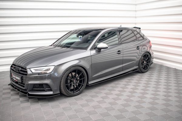 Audi S3 / A3 S-Line Sportback 8V (facelift) - Lâminas para embaladeiras | AU-S3-3F-SB-SD1G | Produto Maxton Design distribuído por Unicartuning. Audi S3 / A3 S-Line Sportback 8V (facelift) - Lâminas para embaladeiras | AU-S3-3F-SB-SD1G | Produto Maxton Design distribuído por Unicartuning.