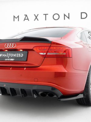 Audi A5 Sportback S-Line / S5 8T / 8T (facelift) - Aileron / Extensão 3D | AU-A5-1F-SLINE-SB-CAP2G | Produto Maxton Design distribuído por Unicartuning.