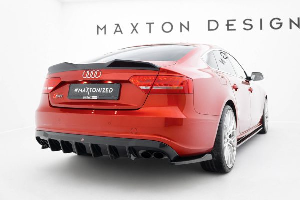 Audi A5 Sportback S-Line / S5 8T / 8T (facelift) - Aileron / Extensão 3D | AU-A5-1F-SLINE-SB-CAP2G | Produto Maxton Design distribuído por Unicartuning. Audi A5 Sportback S-Line / S5 8T / 8T (facelift) - Aileron / Extensão 3D | AU-A5-1F-SLINE-SB-CAP2G | Produto Maxton Design distribuído por Unicartuning.
