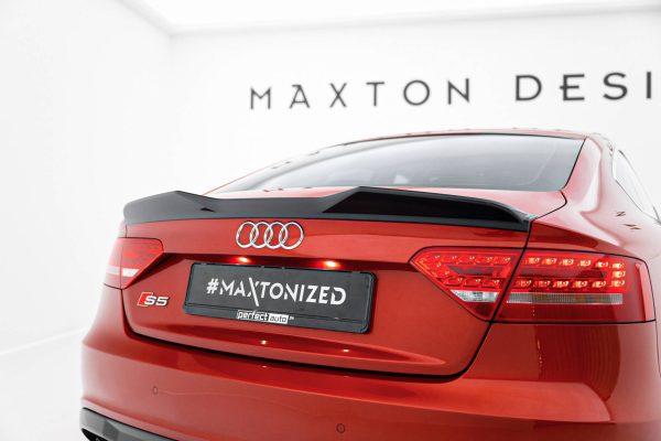 Audi A5 Sportback S-Line / S5 8T / 8T (facelift) - Aileron / Extensão 3D | AU-A5-1F-SLINE-SB-CAP2G | Produto Maxton Design distribuído por Unicartuning. Audi A5 Sportback S-Line / S5 8T / 8T (facelift) - Aileron / Extensão 3D | AU-A5-1F-SLINE-SB-CAP2G | Produto Maxton Design distribuído por Unicartuning.