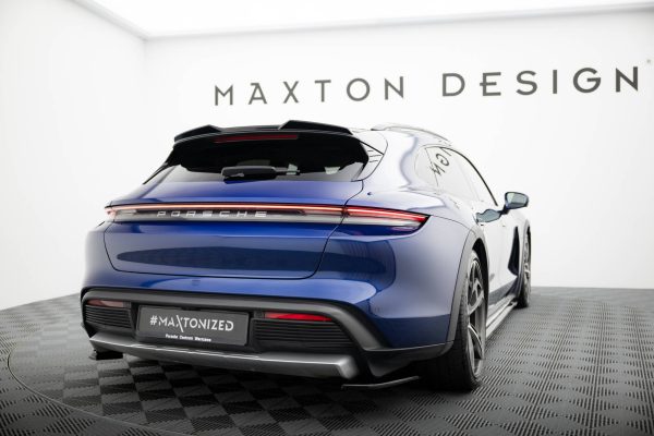 Porsche Taycan Cross Turismo 4s - Aileron / Extensão 3D | PO-TAY-1-4S-CT-CAP3D1G | Produto Maxton Design distribuído por Unicartuning.