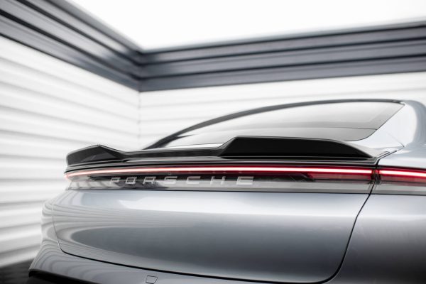 Porsche Taycan Turbo S Mk1 - Aileron / Extensão 3D | PO-TAY-1-CAP1G | Produto Maxton Design distribuído por Unicartuning.