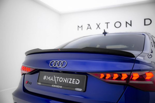 Audi A3 S-Line Sedan / S3 Sedan 8Y (facelift) - Aileron / Extensão | AU-A3-8Y-SLINE-S-CAP1G | Produto Maxton Design distribuído por Unicartuning. Audi A3 S-Line Sedan / S3 Sedan 8Y (facelift) - Aileron / Extensão | AU-A3-8Y-SLINE-S-CAP1G | Produto Maxton Design distribuído por Unicartuning.