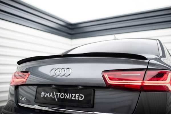 Audi A6 / A6 S-Line / S6 Sedan C7 (facelift) - Aileron / Extensão | AU-A6-C7-SLINE-CAP1G | Produto Maxton Design distribuído por Unicartuning.
