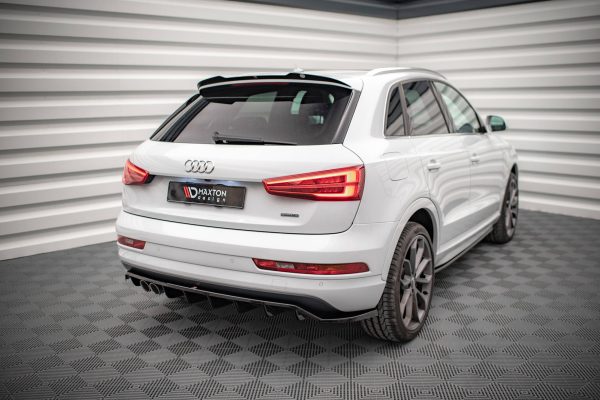 Audi Q3 Sport 8u (facelift) / S-Line 8u - Aileron / Extensão | AU-Q3-1F-SLINE-CAP1G | Produto Maxton Design distribuído por Unicartuning.