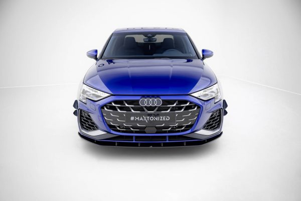 Audi A3 S-Line Sedan / S3 Sedan 8Y (facelift) - Lâmina frontal STREET PRO | AUS38YFCNC-FD1B | Produto Maxton Design distribuído por Unicartuning. Audi A3 S-Line Sedan / S3 Sedan 8Y (facelift) - Lâmina frontal STREET PRO | AUS38YFCNC-FD1B | Produto Maxton Design distribuído por Unicartuning.
