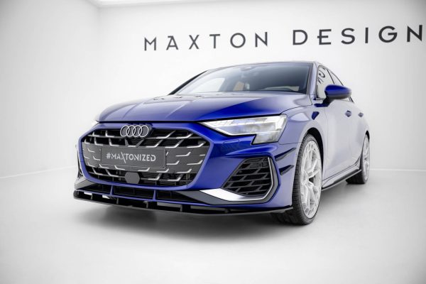 Audi A3 S-Line Sedan / S3 Sedan 8Y (facelift) - Lâmina frontal STREET PRO | AUS38YFCNC-FD1B | Produto Maxton Design distribuído por Unicartuning. Audi A3 S-Line Sedan / S3 Sedan 8Y (facelift) - Lâmina frontal STREET PRO | AUS38YFCNC-FD1B | Produto Maxton Design distribuído por Unicartuning.