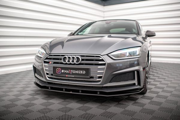 Audi A5 S-Line / S5 Coupé / Sportback F5 - Lâmina frontal STREET PRO | AUS52CNC-FD1B | Produto Maxton Design distribuído por Unicartuning.