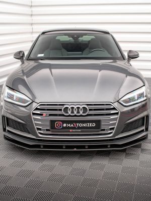 Audi A5 S-Line / S5 Coupé / Sportback F5 - Lâmina frontal STREET PRO | AUS52CNC-FD1BRB | Produto Maxton Design distribuído por Unicartuning. Audi A5 S-Line / S5 Coupé / Sportback F5 - Lâmina frontal STREET PRO | AUS52CNC-FD1BRB | Produto Maxton Design distribuído por Unicartuning.