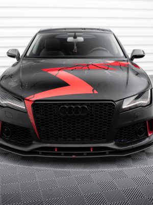 Audi A7 RS7 Look C7 - Lâmina frontal STREET PRO | AUA7C7RS7LOOKCNC-FD1BRB | Produto Maxton Design distribuído por Unicartuning. Audi A7 RS7 Look C7 - Lâmina frontal STREET PRO | AUA7C7RS7LOOKCNC-FD1BRB | Produto Maxton Design distribuído por Unicartuning.
