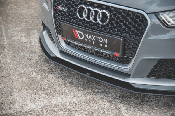 Audi RS3 8V Sportback - Lâmina frontal STREET PRO | AURS38VCNC-FD3B | Produto Maxton Design distribuído por Unicartuning. Audi RS3 8V Sportback - Lâmina frontal STREET PRO | AURS38VCNC-FD3B | Produto Maxton Design distribuído por Unicartuning.
