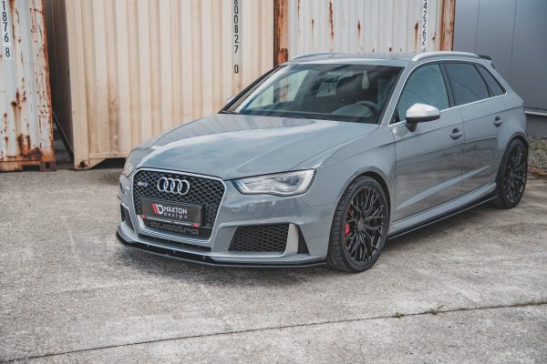 Audi RS3 8V Sportback - Lâmina frontal STREET PRO | AURS38VCNC-FD3B | Produto Maxton Design distribuído por Unicartuning. Audi RS3 8V Sportback - Lâmina frontal STREET PRO | AURS38VCNC-FD3B | Produto Maxton Design distribuído por Unicartuning.