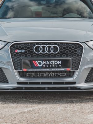 Audi RS3 8V Sportback - Lâmina frontal STREET PRO | AURS38VCNC-FD3BRB | Produto Maxton Design distribuído por Unicartuning. Audi RS3 8V Sportback - Lâmina frontal STREET PRO | AURS38VCNC-FD3BRB | Produto Maxton Design distribuído por Unicartuning.