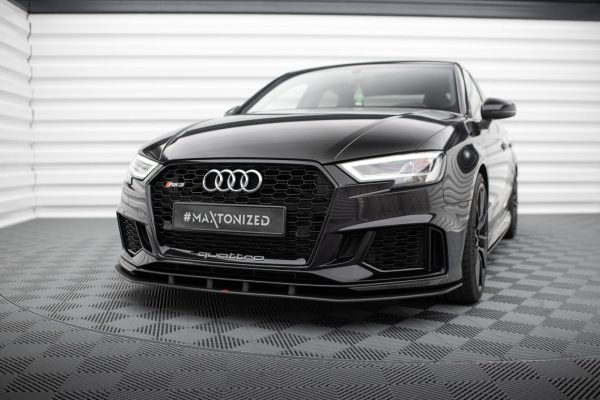 Audi RS3 Sedan 8V (facelift) - Lâmina frontal STREET PRO | AURS38VFSCNC-FD1B | Produto Maxton Design distribuído por Unicartuning. Audi RS3 Sedan 8V (facelift) - Lâmina frontal STREET PRO | AURS38VFSCNC-FD1B | Produto Maxton Design distribuído por Unicartuning.