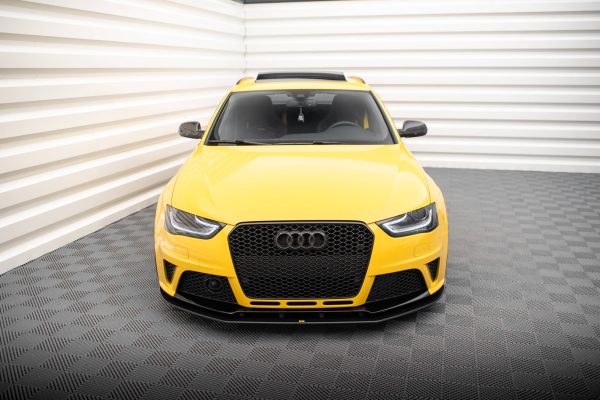 Audi RS4 B8 - Lâmina frontal STREET PRO | AURS4B8CNC-FD1B | Produto Maxton Design distribuído por Unicartuning.