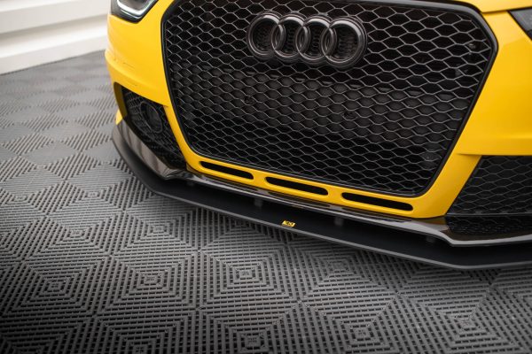 Audi RS4 B8 - Lâmina frontal STREET PRO | AURS4B8CNC-FD1B | Produto Maxton Design distribuído por Unicartuning.