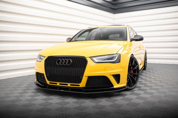 Audi RS4 B8 - Lâmina frontal STREET PRO | AURS4B8CNC-FD1B | Produto Maxton Design distribuído por Unicartuning.