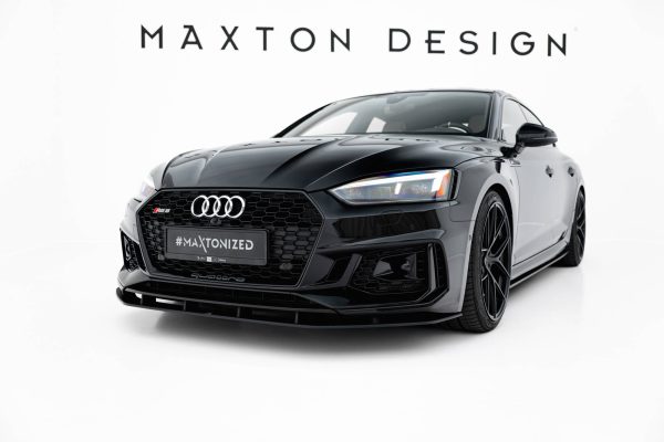 Audi RS5 Coupé / Sportback F5 - Lâmina frontal STREET PRO | AURS52SBCNC-FD1B | Produto Maxton Design distribuído por Unicartuning. Audi RS5 Coupé / Sportback F5 - Lâmina frontal STREET PRO | AURS52SBCNC-FD1B | Produto Maxton Design distribuído por Unicartuning.