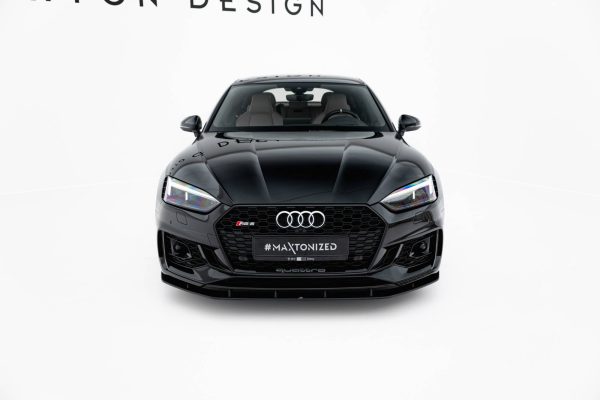 Audi RS5 Coupé / Sportback F5 - Lâmina frontal STREET PRO | AURS52SBCNC-FD1B | Produto Maxton Design distribuído por Unicartuning. Audi RS5 Coupé / Sportback F5 - Lâmina frontal STREET PRO | AURS52SBCNC-FD1B | Produto Maxton Design distribuído por Unicartuning.