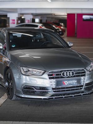 Audi S3 / A3 S-Line Sedan 8V - Lâmina frontal STREET PRO | AUS33SCNC-FD1BRB | Produto Maxton Design distribuído por Unicartuning. Audi S3 / A3 S-Line Sedan 8V - Lâmina frontal STREET PRO | AUS33SCNC-FD1BRB | Produto Maxton Design distribuído por Unicartuning.