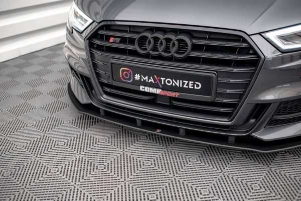 Audi S3 / A3 S-Line Sportback 8V (facelift) - Lâmina frontal STREET PRO | AUS33FSBCNC-FD1BRB | Produto Maxton Design distribuído por Unicartuning. Audi S3 / A3 S-Line Sportback 8V (facelift) - Lâmina frontal STREET PRO | AUS33FSBCNC-FD1BRB | Produto Maxton Design distribuído por Unicartuning.