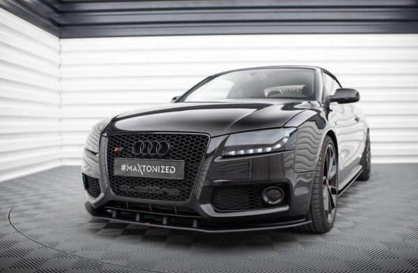 Audi S5 / A5 S-Line 8T - Lâmina frontal STREET PRO | AUS51CNC-FD1BRB | Produto Maxton Design distribuído por Unicartuning. Audi S5 / A5 S-Line 8T - Lâmina frontal STREET PRO | AUS51CNC-FD1BRB | Produto Maxton Design distribuído por Unicartuning.