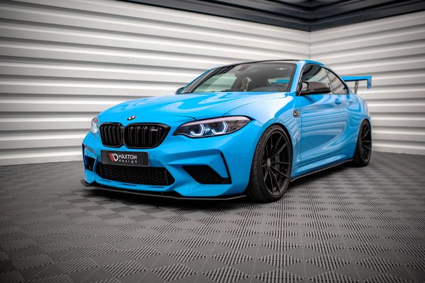 BMW M2 Competition F87 - Lâmina frontal STREET PRO | BM287MCOMPCNC-FD1BRB | Produto Maxton Design distribuído por Unicartuning.